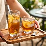 10 Pack 18.5cm Long Cocktail Stirrers Spoons 304 Grade Stainless Steel Latte Stirring Spoon, Long Handle Ice Tea Spoons for Ice Cream, Coffee, Cocktail Mixing Stirrer - 7