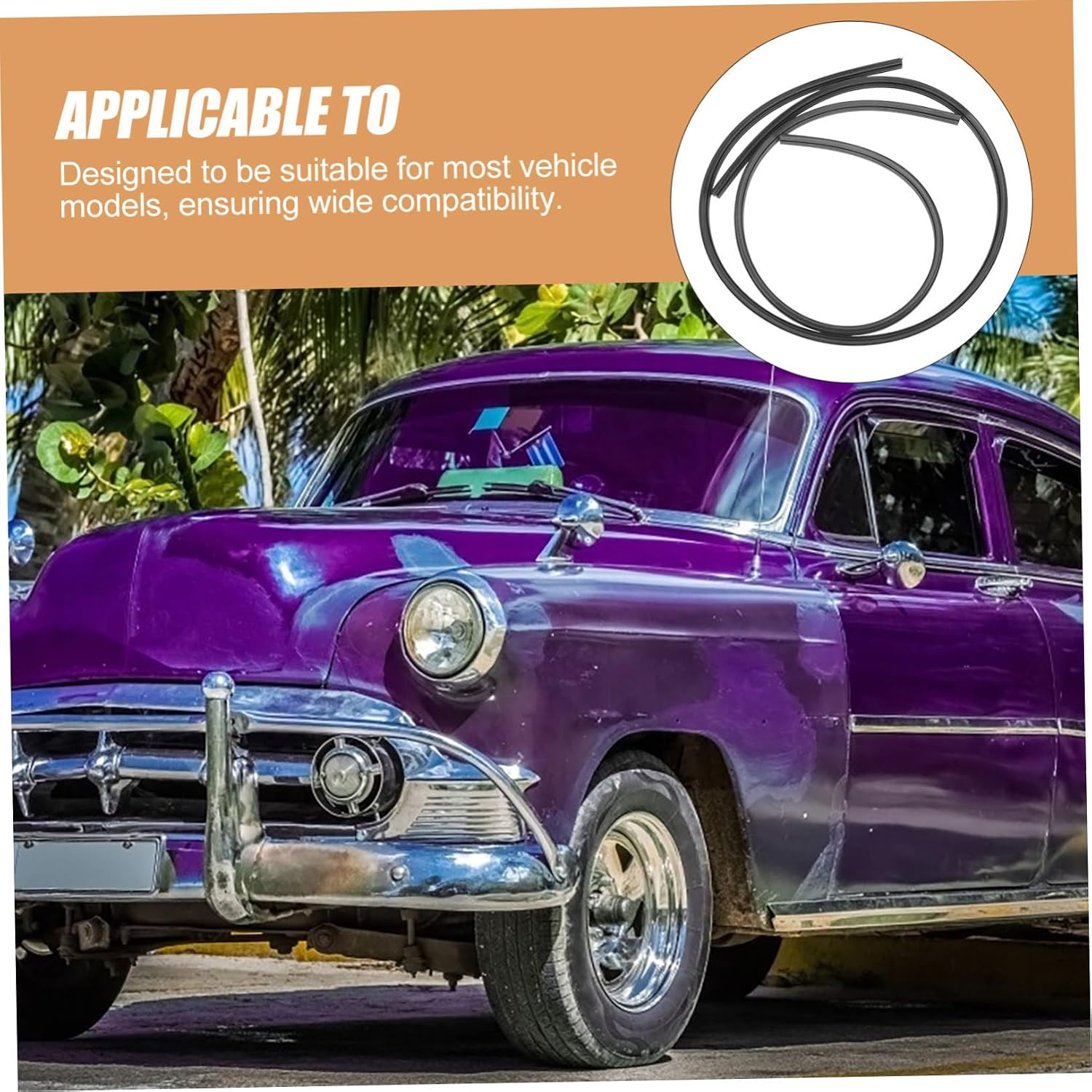 ULTECHNOVO 4pcs Windshield Wiper Refills Easy to Install Replacement Wiper Blade Inserts for Optimal Visibility Compatible Car Models