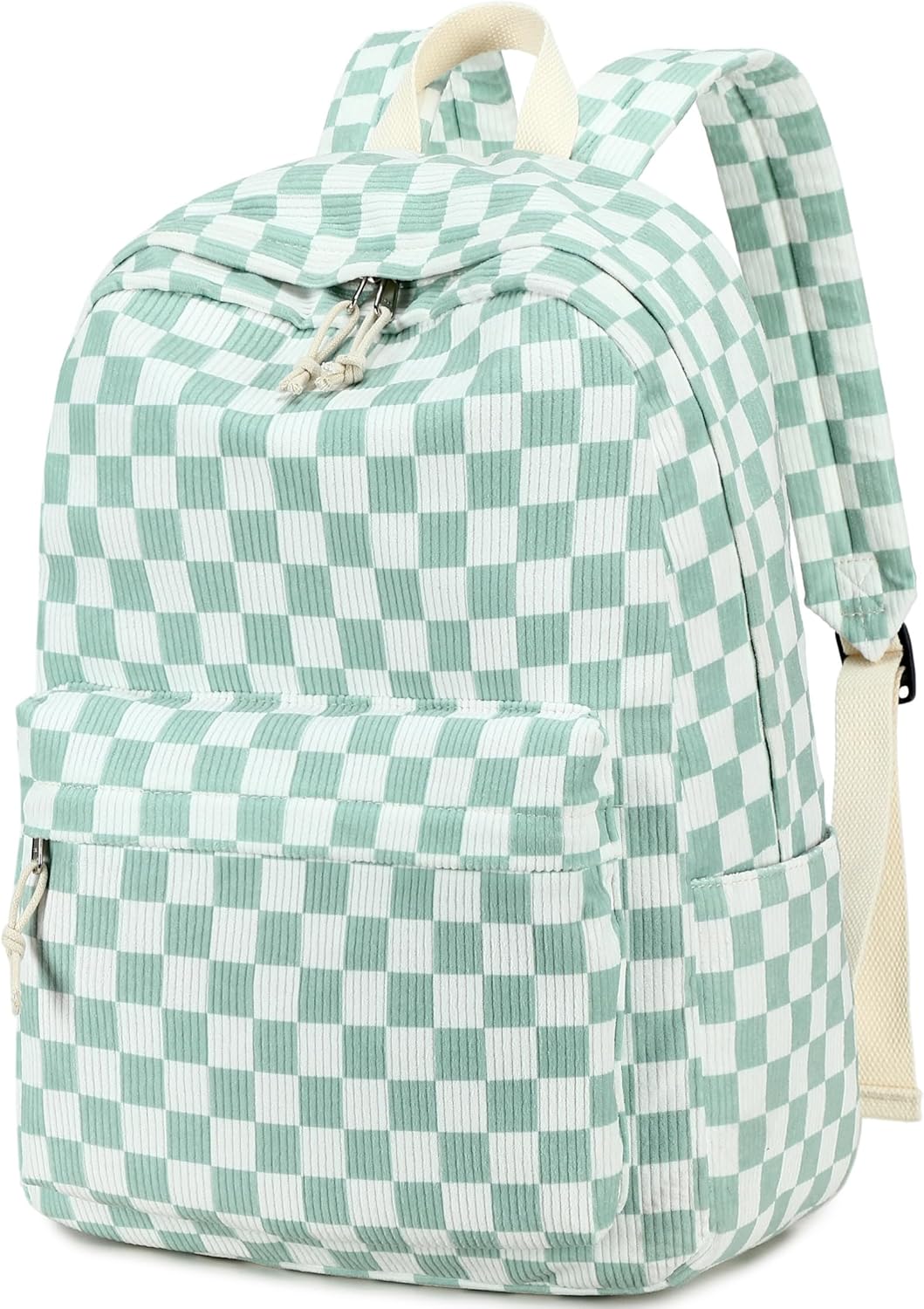 BTOOP School Backpack for Teens Large Corduroy Bookbag Lightweight 15.6 inch Laptop Bag for Girls Women Casual High School College