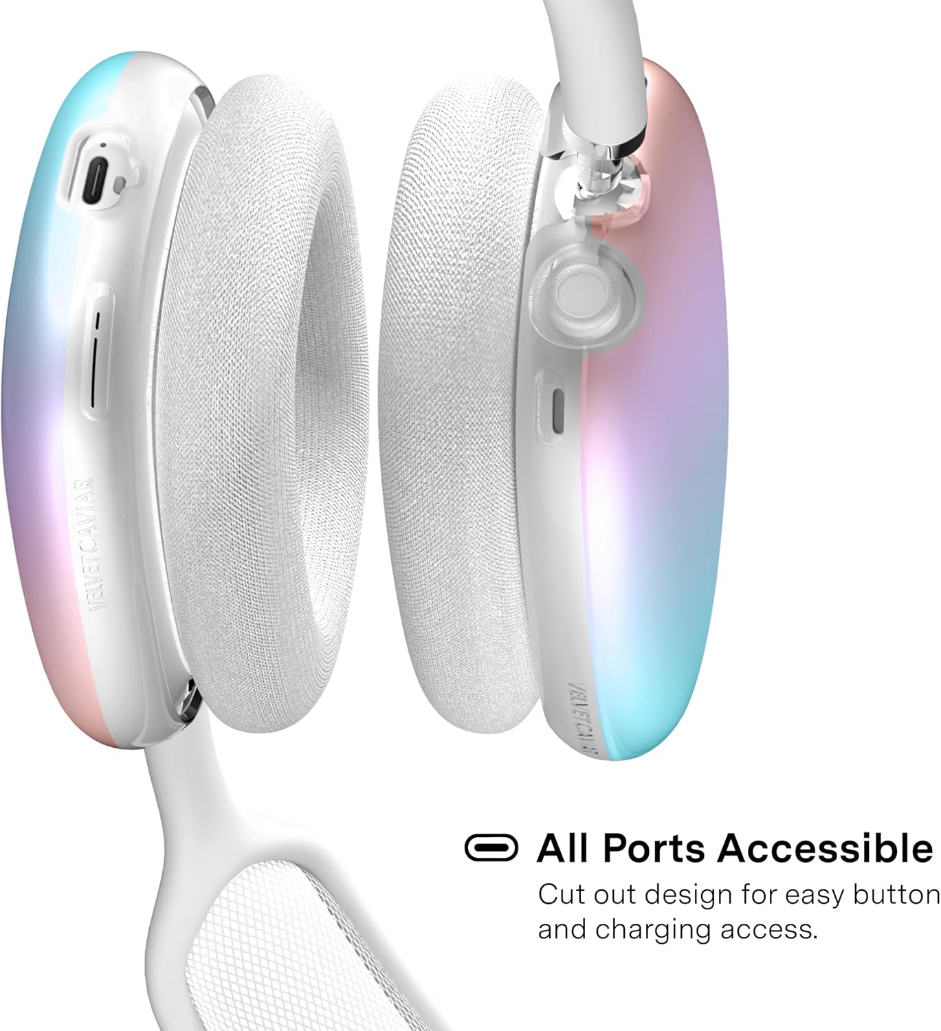 VELVET CAVIAR Case Cover for AirPods Max Headphones | Cute Protective Design (Ombre Stardust)