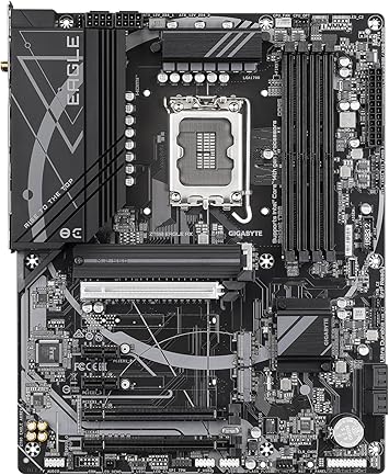 GIGABYTE Z790 Eagle AX LGA 1700 ATX Motherboard, Support Intel Core 14th/13th/12th Gen, DDR5, 12+1+1 Power Phase, 3X M.2, PCIe 5.0, USB-C 3.2, WIFI6E, 2.5GbE, Q-Flash, EZ-Latch, RGB Fusion