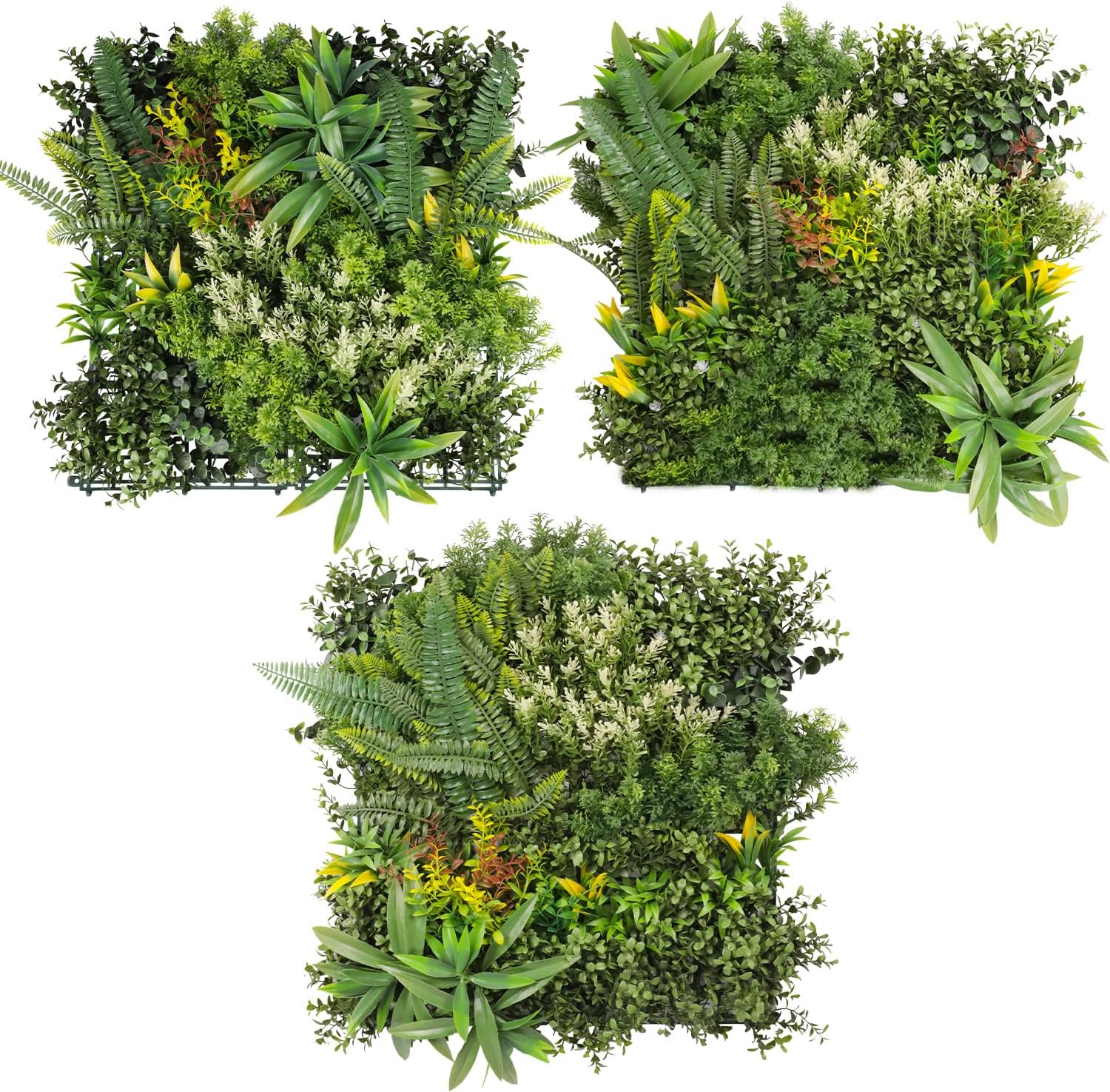 29 Sets 40" x 40" Artificial Plant Panel Hedge Topiary Grass Backdrop Wall Privacy Fence Screen for Indoor Outdoor Garden Backyard Wedding Decor