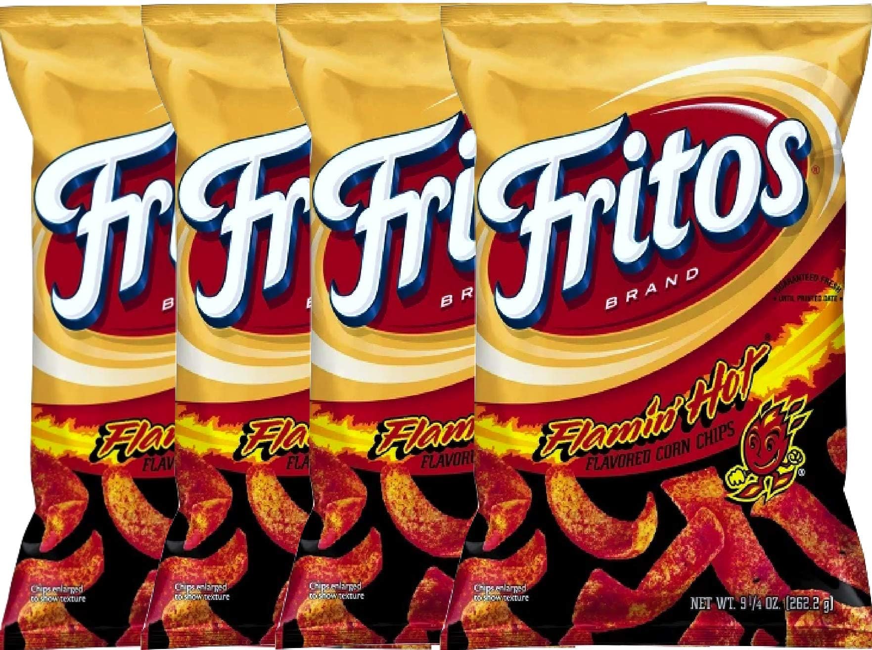NEW Fritos Flamin Hot Flavored Corn Chips - 9.25oz (4)