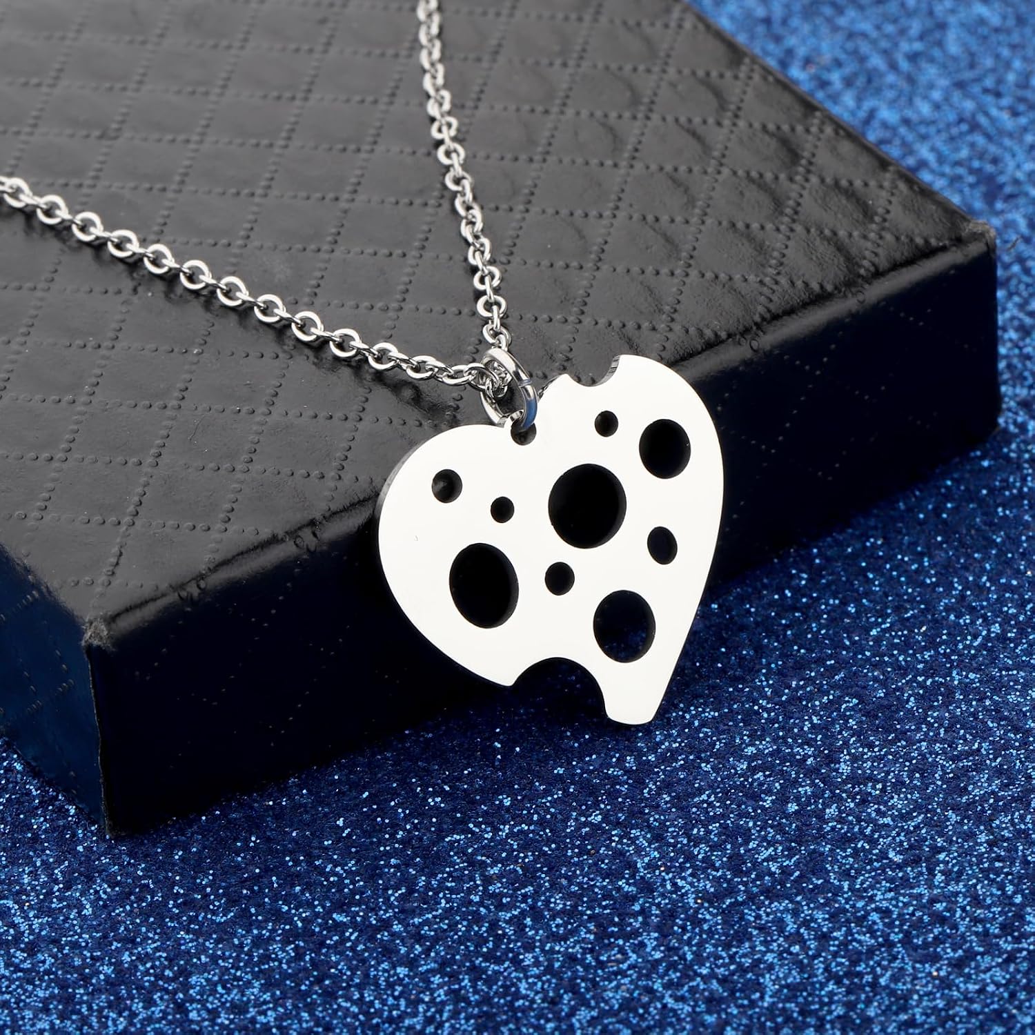WUSUANED Funny Cheese Necklace Sweet Foods Jewelry Cheese Tasting Gift Cheesy Gift Food Lovers Gifts