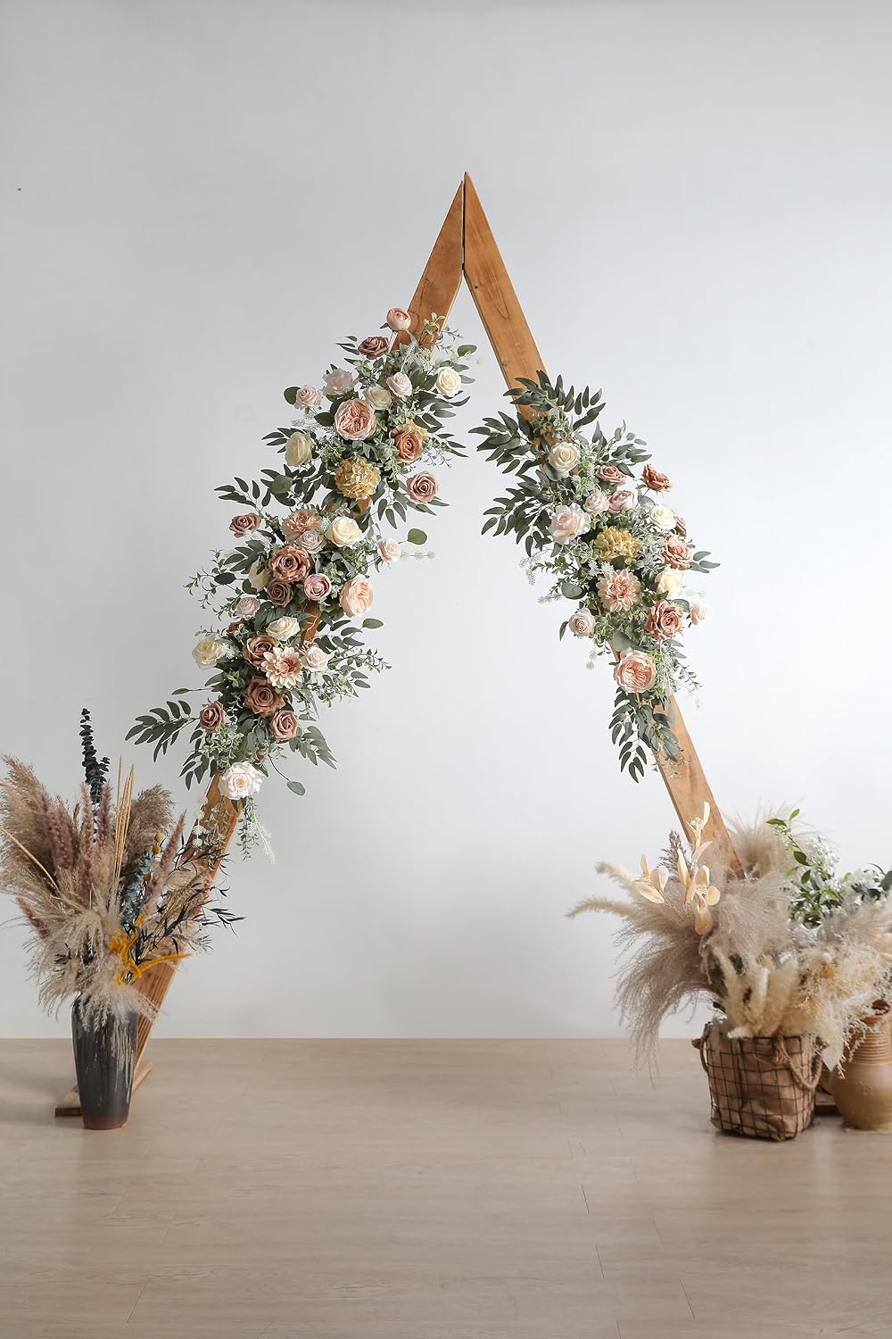 Artificial Flower Combo Box Set Silk Fake Roses for DIY Wedding Flower Bouquet Centerpiece Decoration Baby Shower Party Home Decoration (Nude Color) image 5