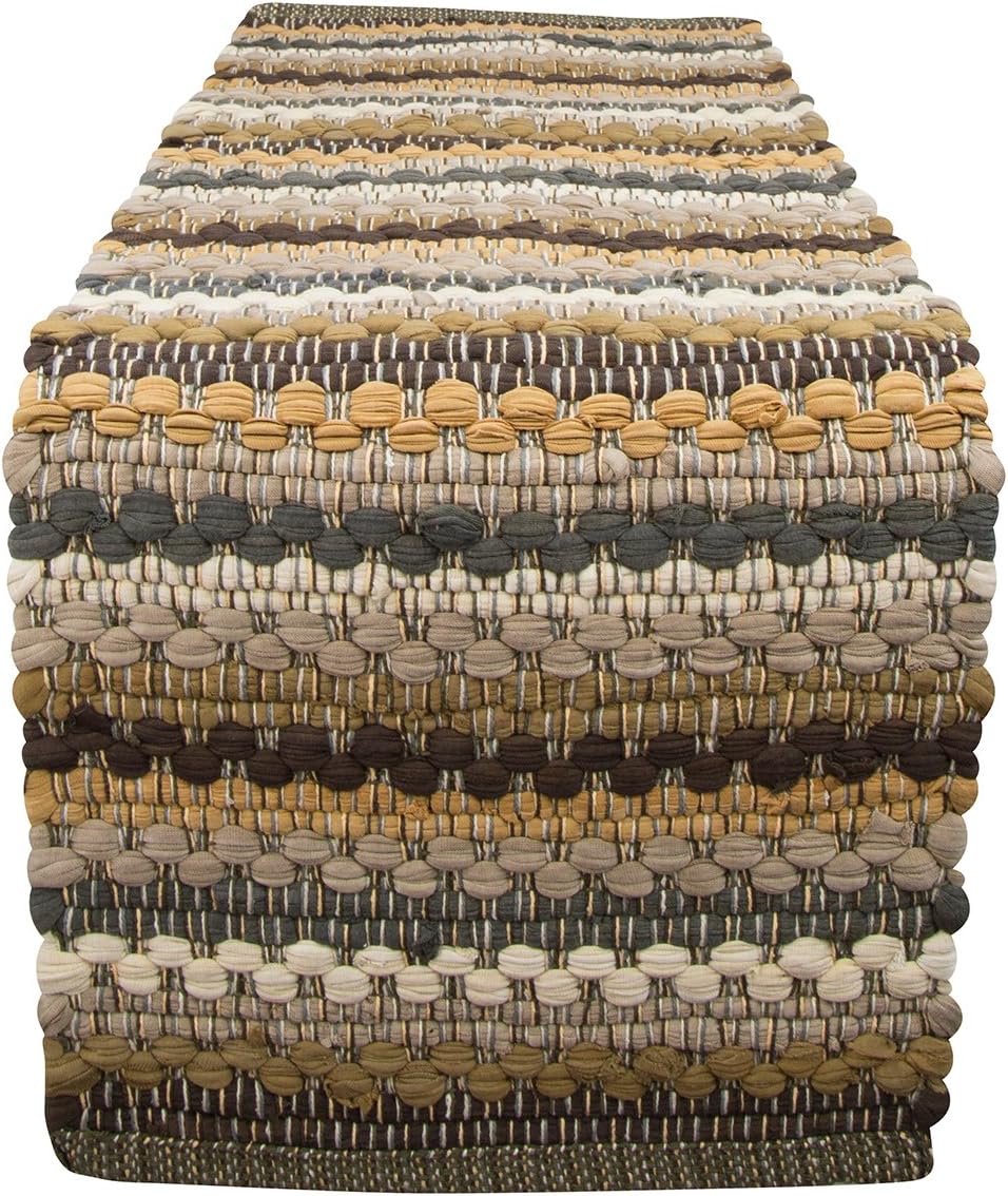 Park Designs Mineral Stripe Chindi Table Runner 13" x 54"