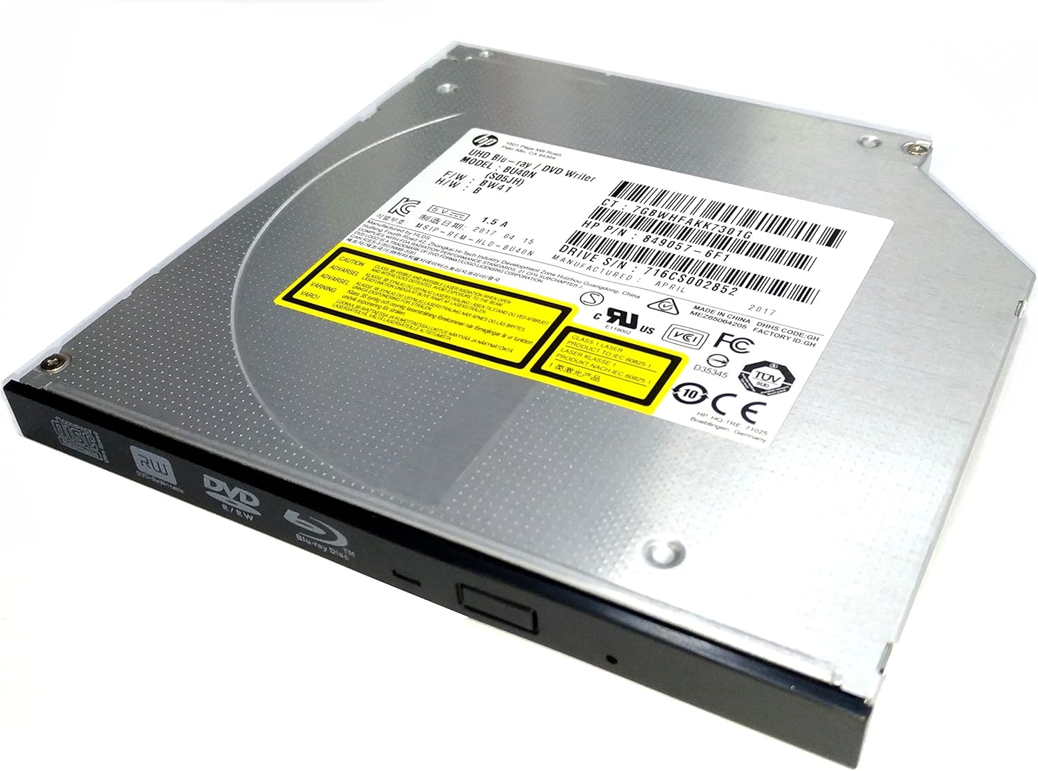 Laptop Internal 9.5mm Bluray Burner for LG HL BU40N Laptop 4K Ultra HD UHD 6X 3D Blu-ray Writer BD-RE SL DL TL QL 4X BDXL 100GB 128GB Bluray Burner Drive