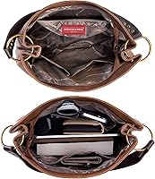 Vista 6 de Montana West Hobo Bag - Bolsos y bolsos para mujer con asa superior con cremallera