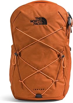 THE NORTH FACE Jester Everyday Laptop Backpack, Iron Bronze Dark Heather/Papaya, One Size