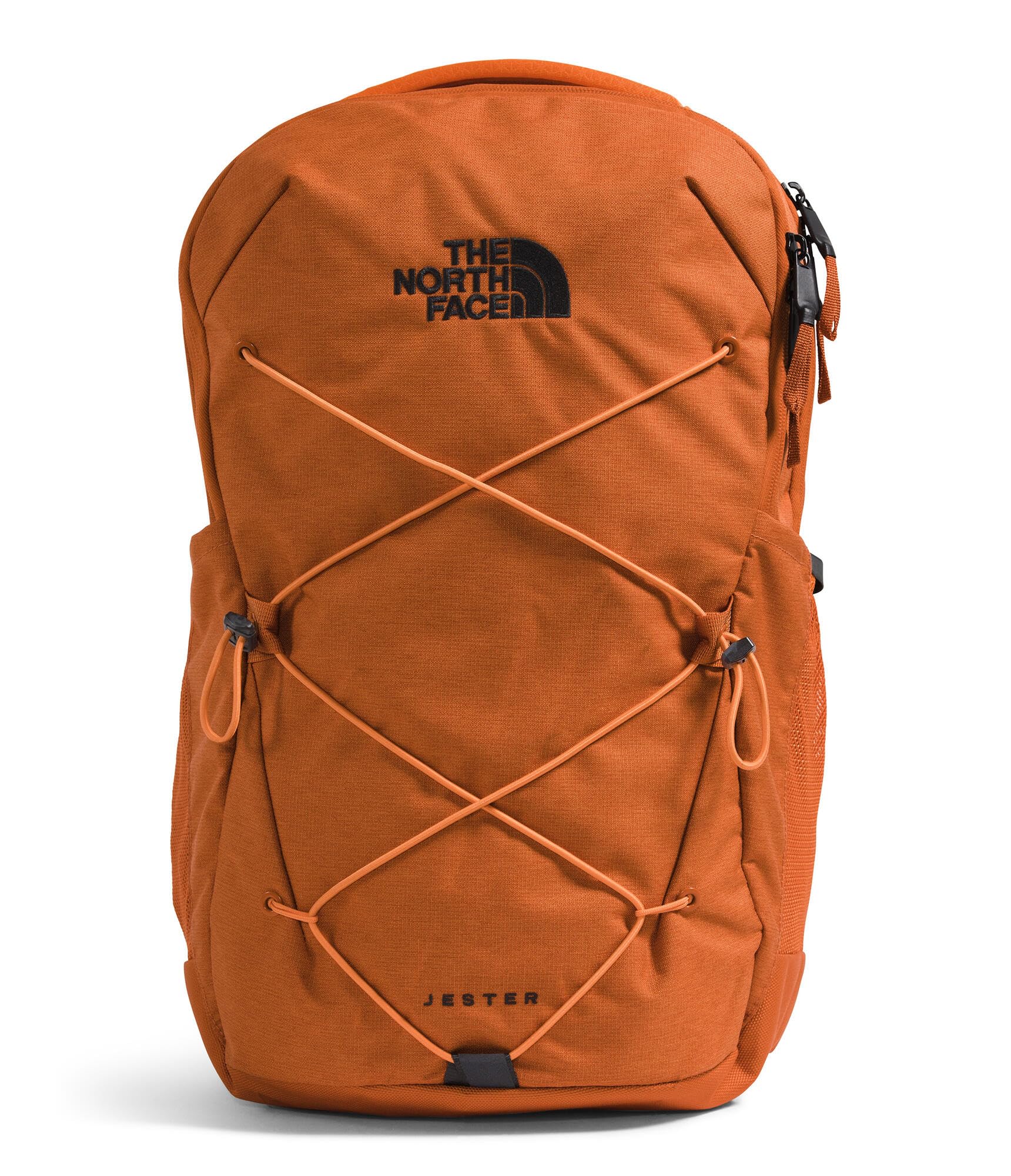 The North Face Jester Everyday Laptop Backpack - PFAS Free, Iron Bronze Dark Heather/Papaya, One Size