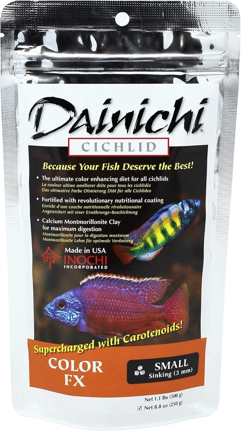 Dainichi Cichlid Food - Color FX Sinking Small Pellet - 8.8 oz