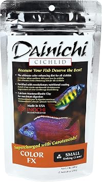 Dainichi Cichlid Food - Color FX Sinking Small Pellet - 8.8 oz