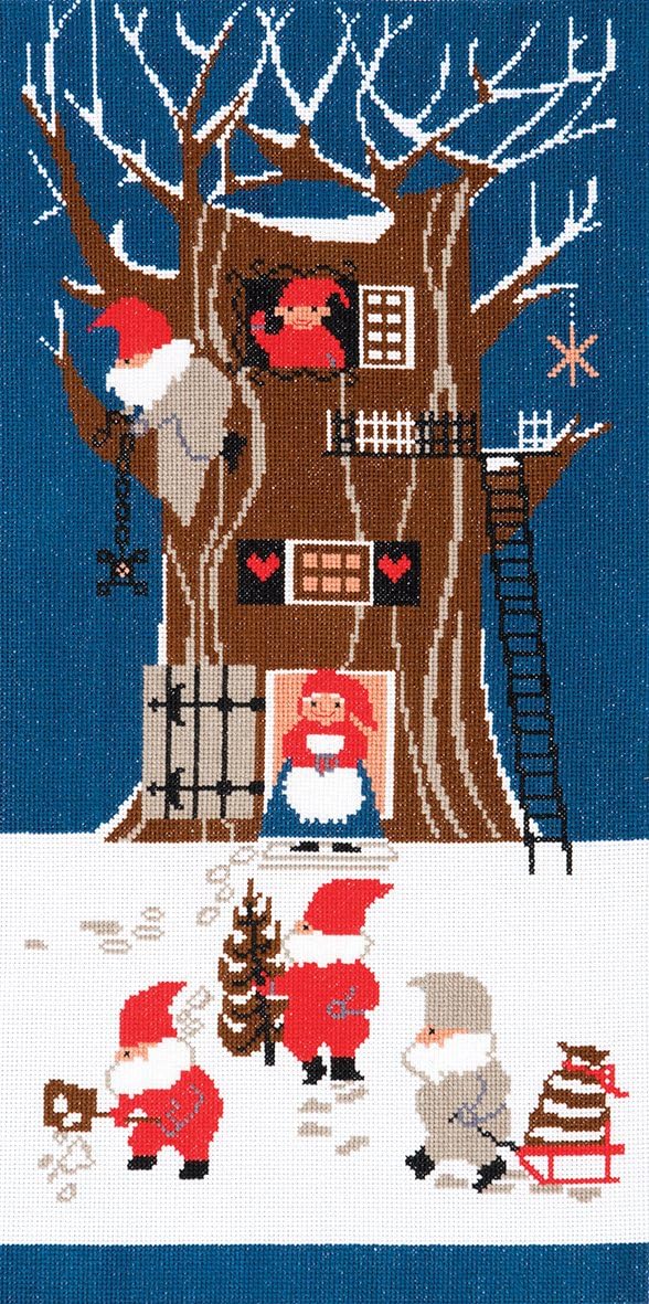 DMC Counted Cross Stitch Kit - Tomte - Tomte Tree House