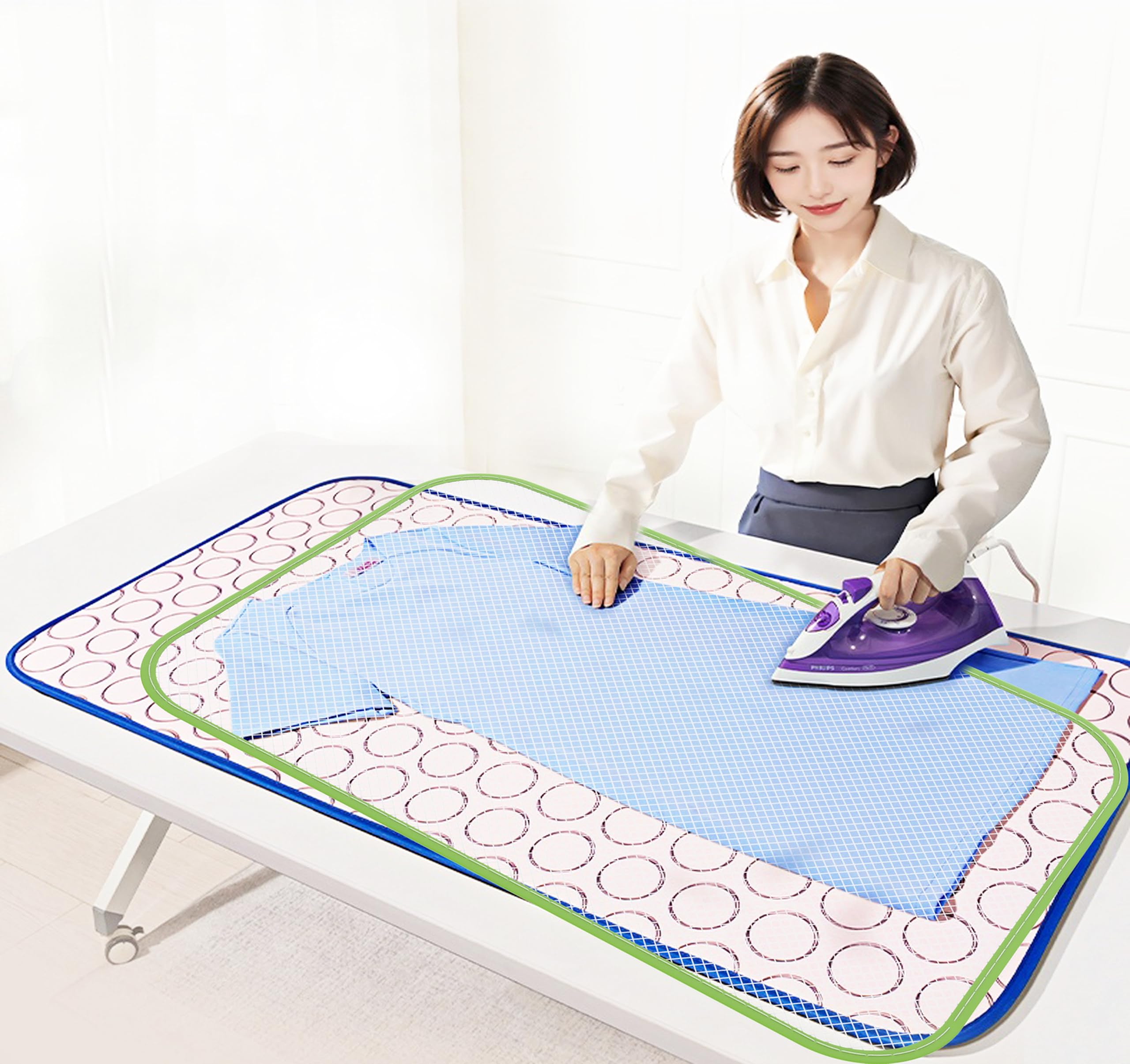 Premium Pressing Cloth for Ironing – 3 PCS Ironing Cloth Protect Clothes & Fabrics, Ideal for Sewing and Ironing, Non-Stick, Heat Resistant