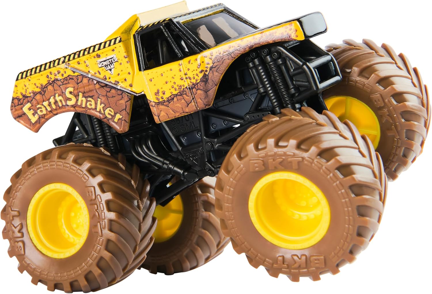 Monster Jam, Official Earth Shaker Vs. Megalodon Die-Cast Monster Trucks, 1:64 Scale, Kids Toys for Boys Ages 3 and up