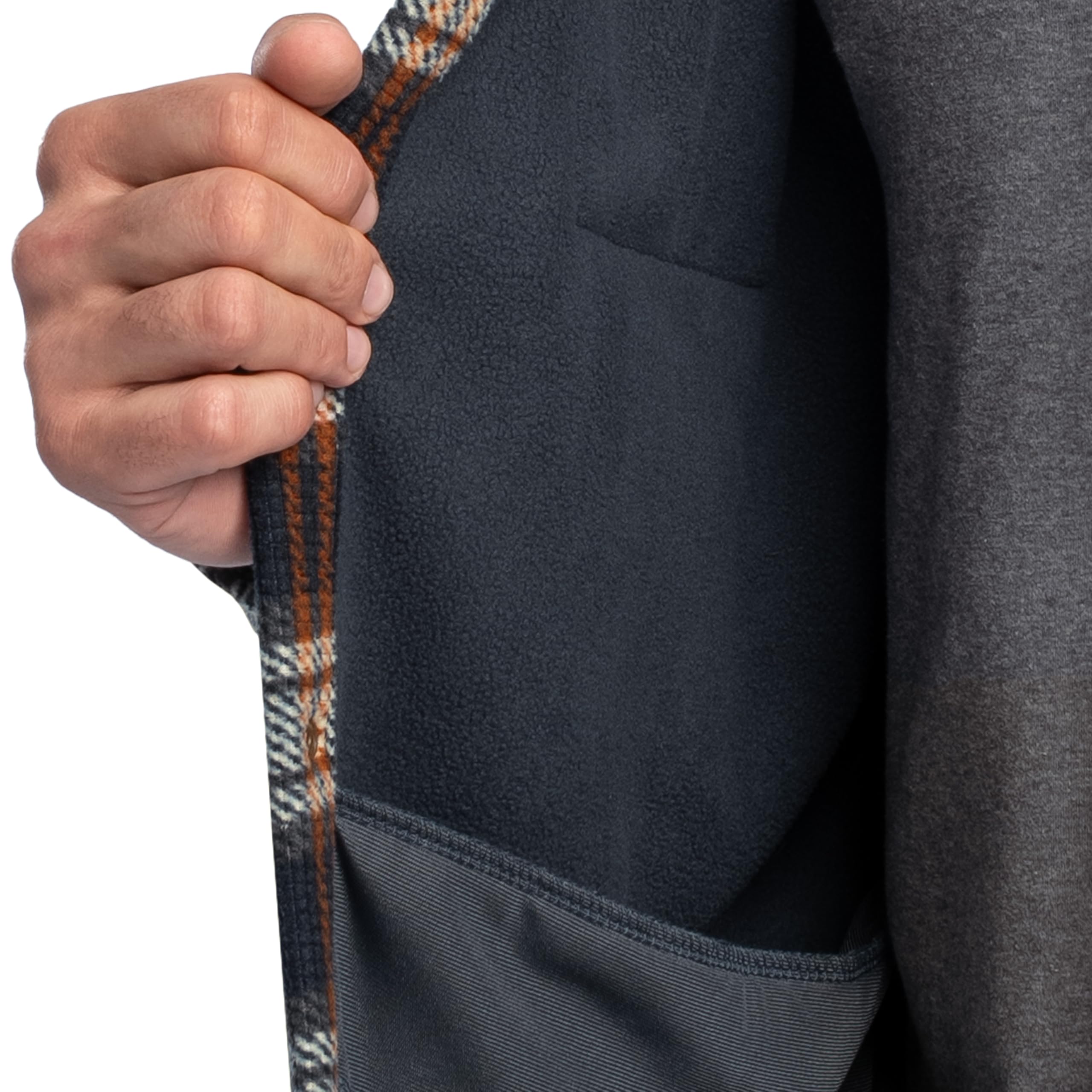 Wrangler Herren Wrangler Riggs Men's Burley Sherpa Bonded Flannel Overshirt Overshirt (1er Pack)