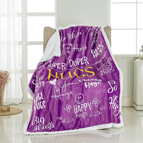 Piwaka Manta de abrazo para mujer, regalos para comodidad y cuidado, acogedora manta de forro polar de franela suave, recuperación de cirugía,