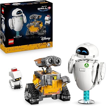 LEGO | Disney Pixar Wall-E y Eve - Kit de Maquetas para Adultos - Robots de Ladrillos con Figuras de M-O y HAL - Decoración para el Hogar - Regalo Coleccionable para Fans de la Película 43279 en oferta en Amazon