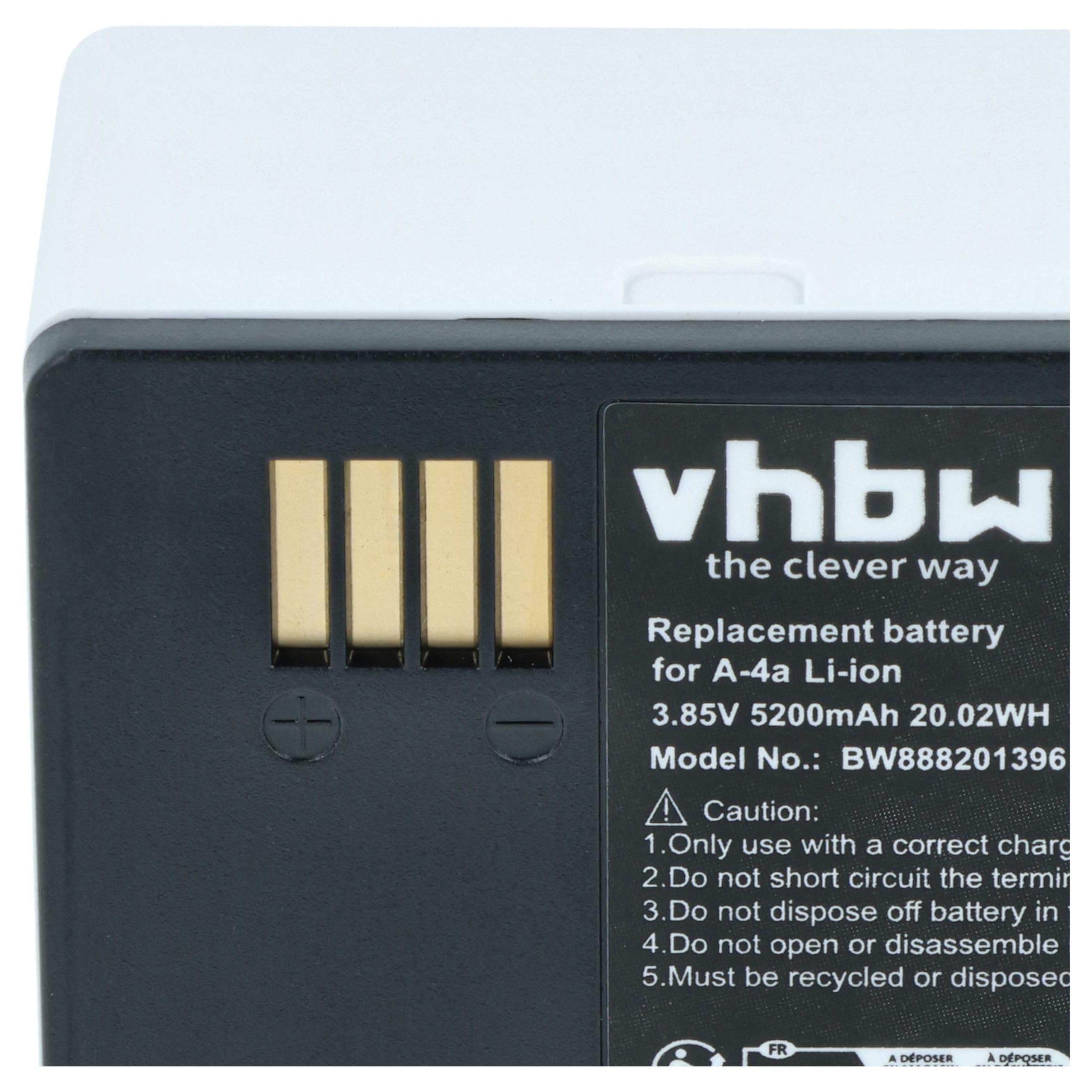 vhbw 2x batteria compatibile con Arlo Ultra, Ultra +, Pro 3 VMS4340P-100EUS | spy cam (5200mAh, 3,85V, Li-Ion)
