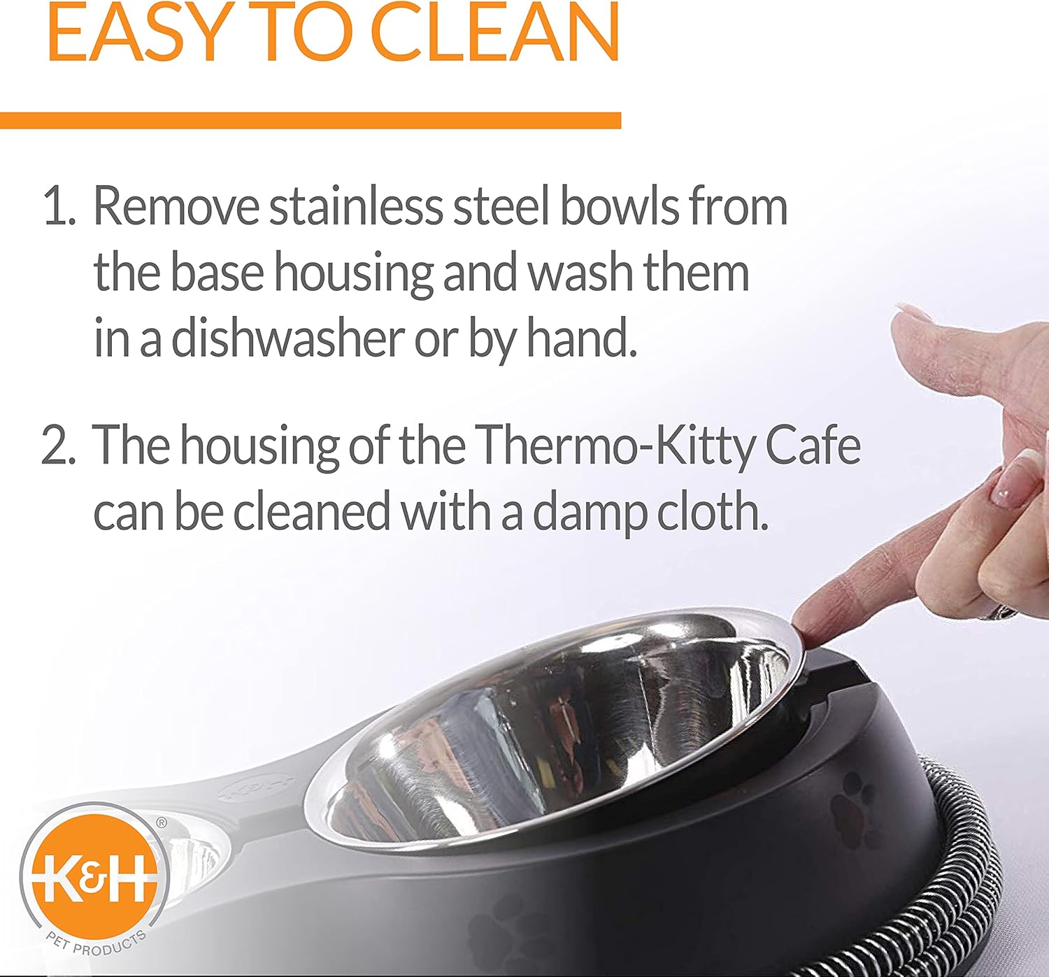 K&H Pet Products Outdoor Kitty Dining Room Cat Food & Water Shelter and Heated Thermo-Kitty Café, Olive
