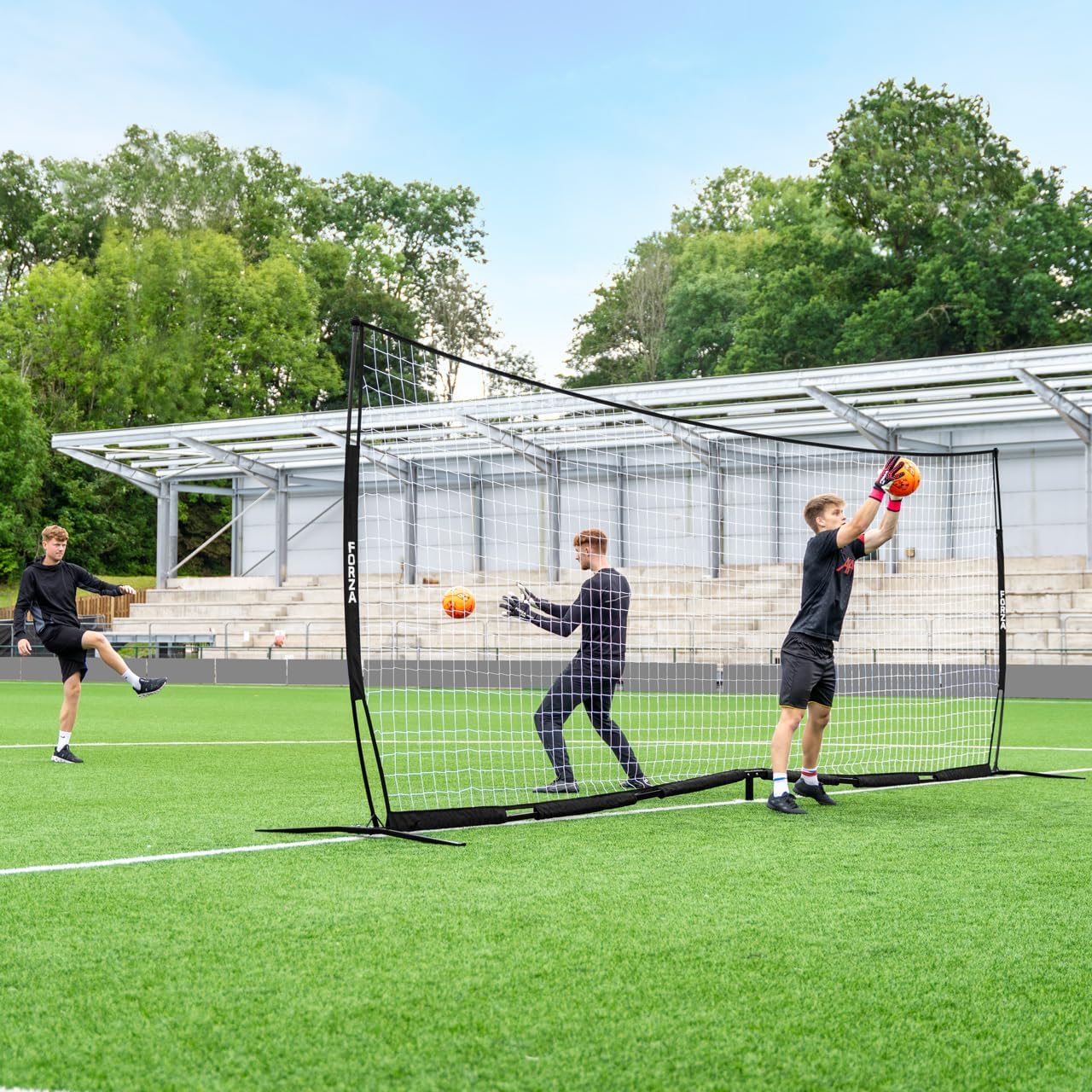FORZA Proflex Flat Soccer Goal [4 Size Options] – Portable Soccer Goal Net | Pop Up and Play in Minutes! – Optional Base Weights Included