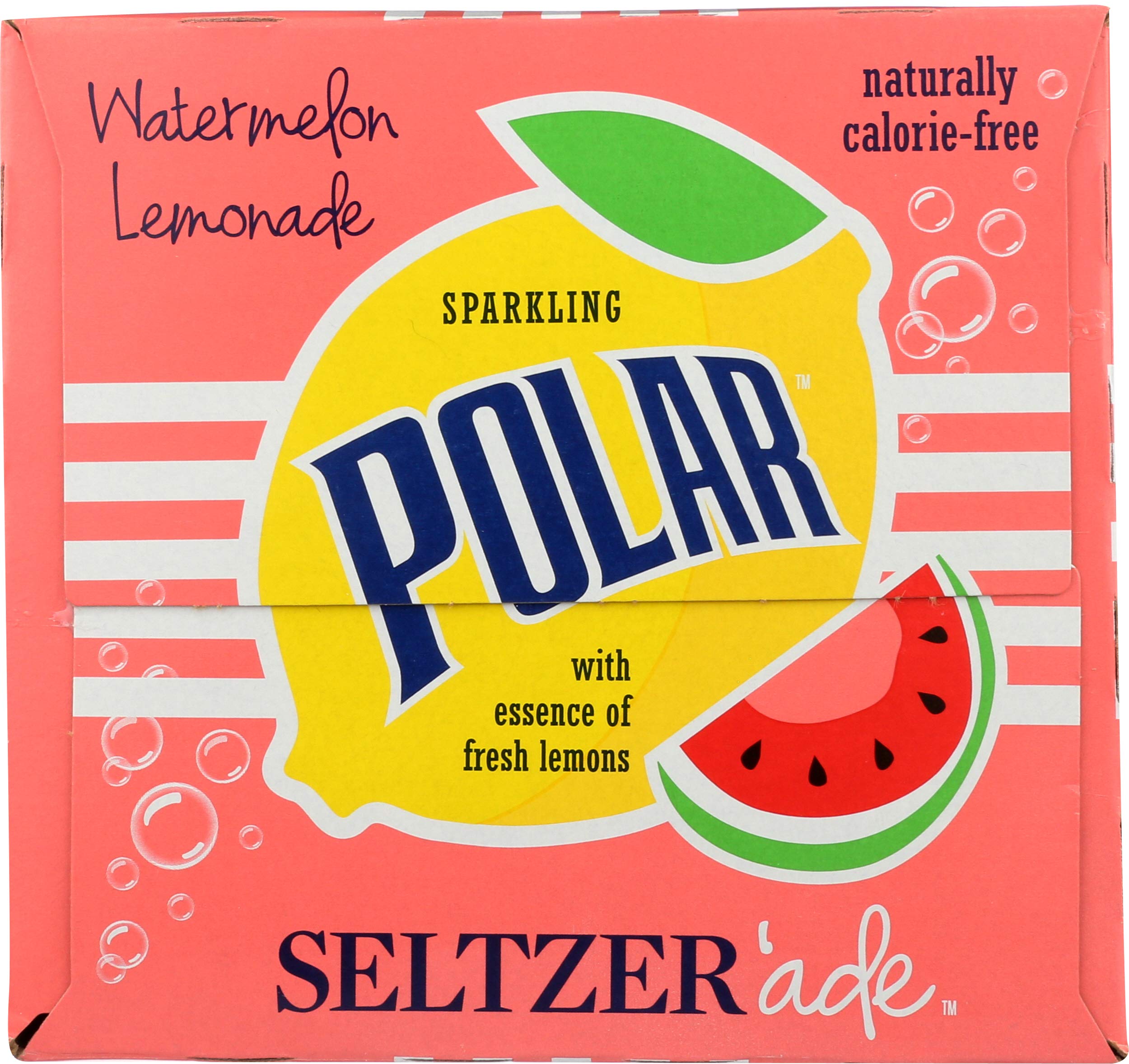 Amazon.com: Polar Beverages, Seltzer Watermelon Lemonade, 12 Fl Oz