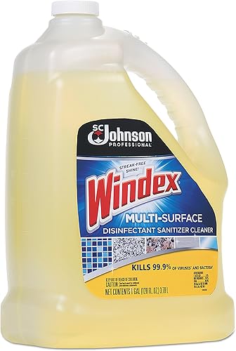 Miniatura 3 de Windex 657067T multisuperficieLimpiador desinfectante, cítricos, botella de 1galón (caja con 4)