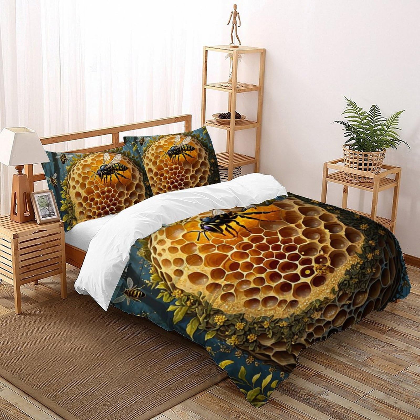Housse de couette abeille pour des nuits douces remplies de rêves magiques