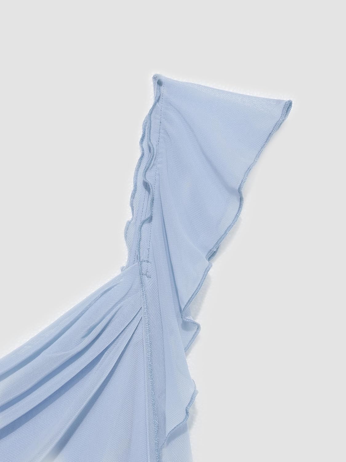 CIDER Formal Dresses for Women Wedding Guest Dresses Summer Maxi Dress Sleeveless Mesh Ruffle Cocktail Dress Elegant Outfits