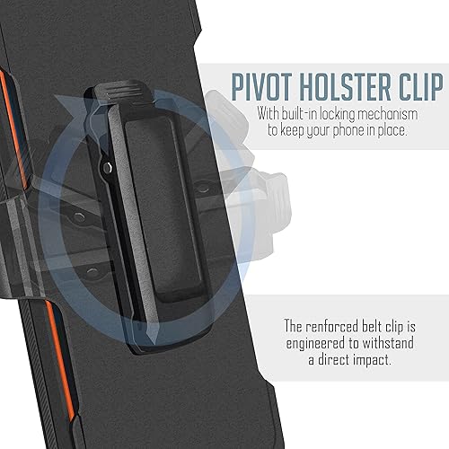 Miniatura 5 de Funda diseñada para Motorola Moto G30 Moto G10 con protector de pantalla integrado, resistente cubierta frontal de policarbonato, cubierta trasera