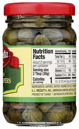 Mezzetta Capote Capers, Imported, 4 Ounce