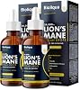 Lions Mane Supplement Liquid Drops - High Strength of 24,000mg per 60ml Bottle at 4X Concentration - Vegan - 2 Month Supply of Premium Lions Mane Extract - Made in UK by Balance (Double Pack)