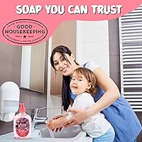 Vista 4 de SIMPLE PLEASURES Recambios de jabón de manos de alta calidad, aroma a flor de cerezo, botella de 7.9 onzas con recambio Jumbo de 59 onzas, aprobado