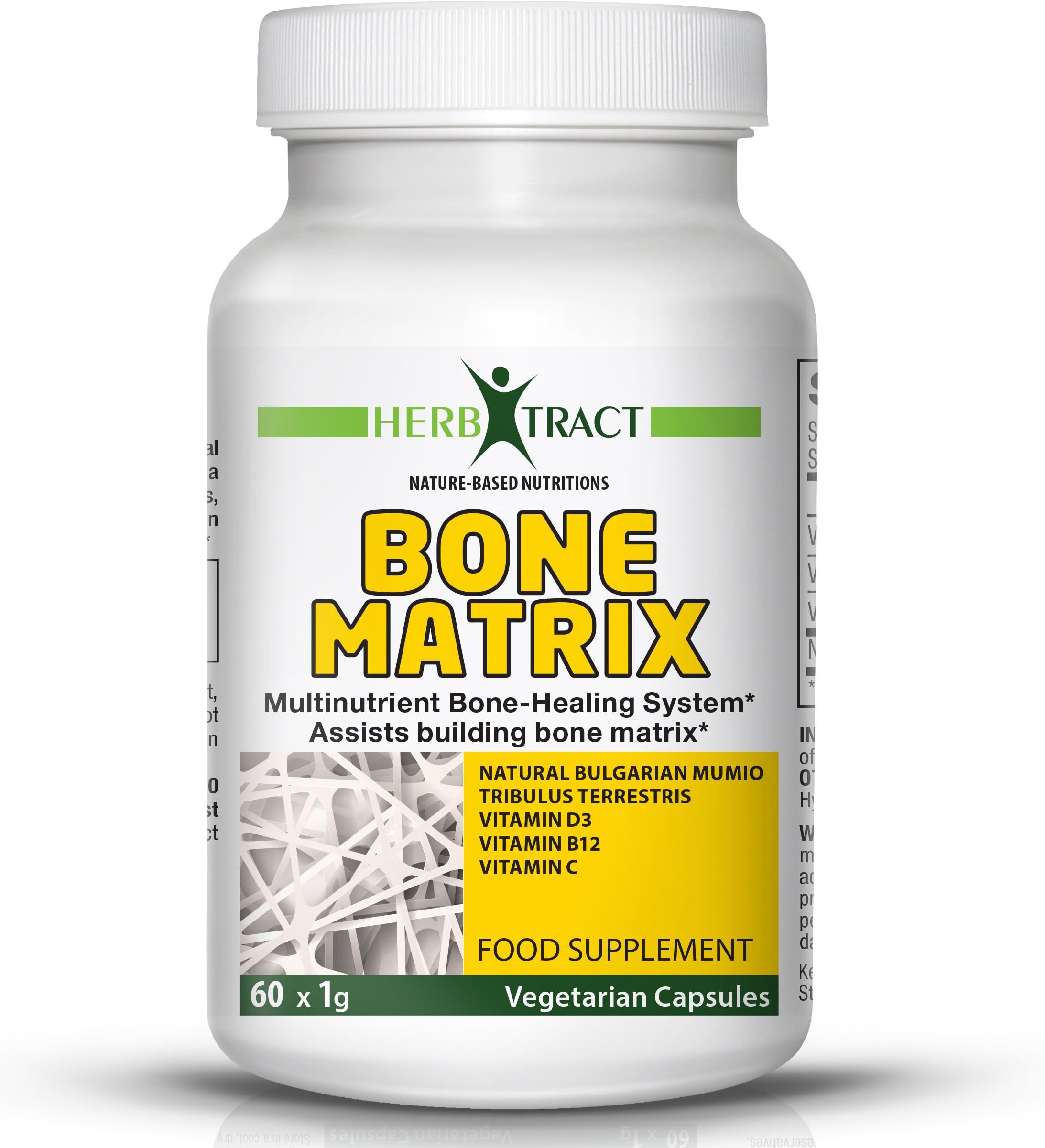 Osteoporosis Supplement Best for Bone Health - Natural Mumio Rich in Calcium Magnesium and Fulvic Acid - Vitamin D3 Enriched - Bone Matrix Creation Formula - Stop The Bone Pain Now!