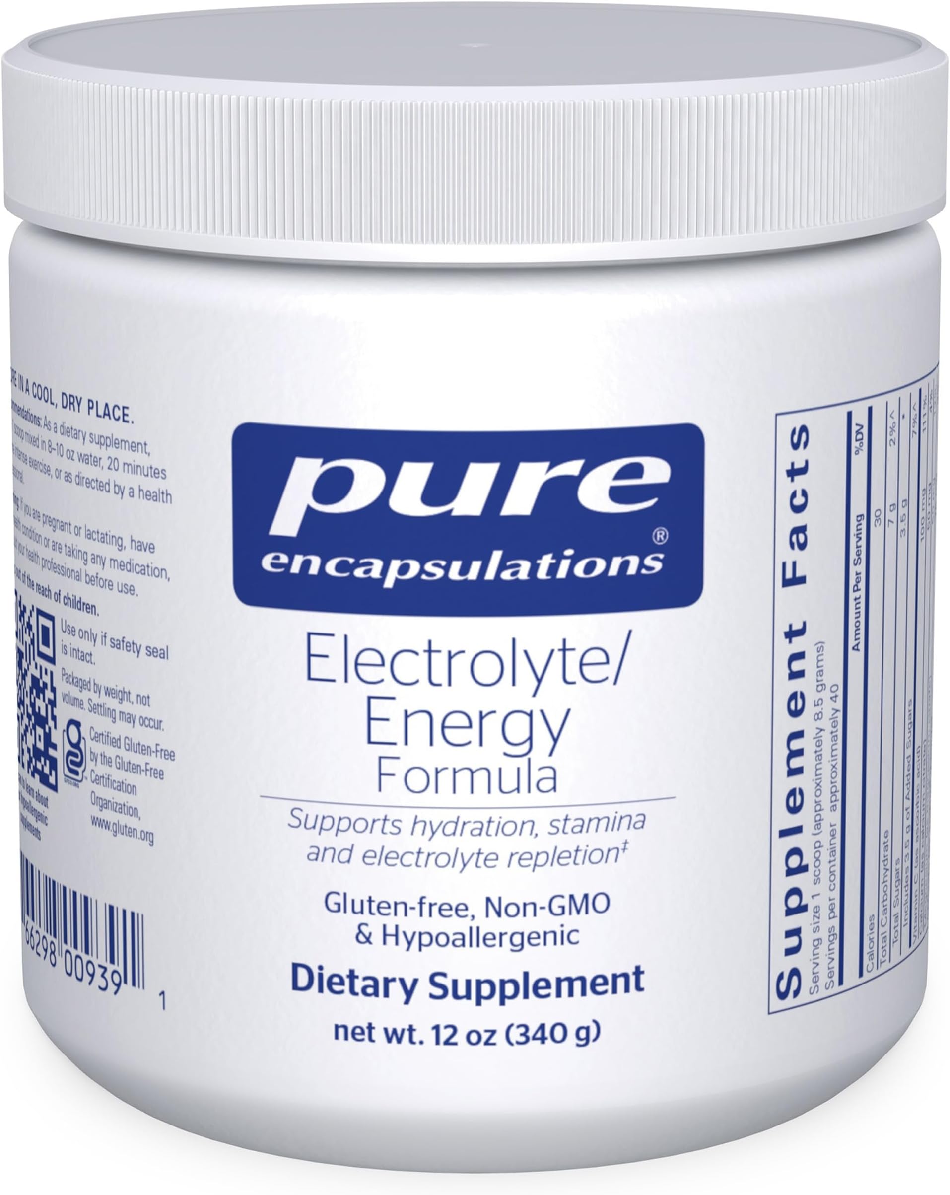 Pure Encapsulations Electrolyte/ Energy Formula