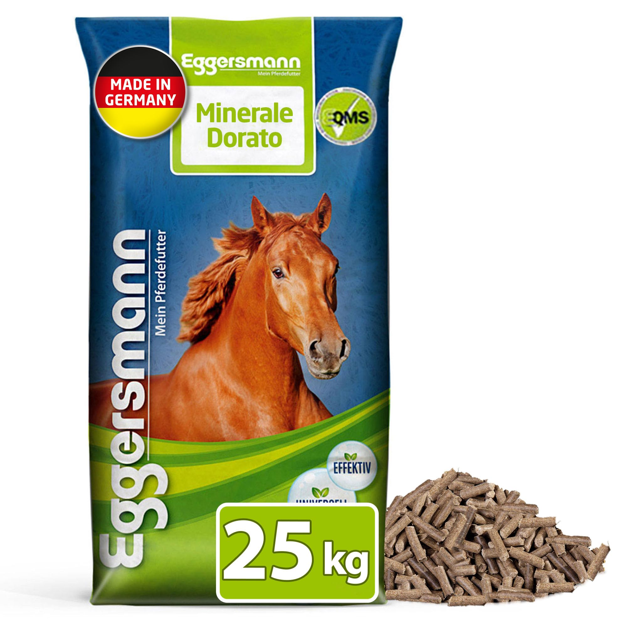 Eggersmann Mein Pferdefutter Golden Mineral 25 kg – Mangime Minerale per Cavalli e Pony – Mangime per Cavalli Ricco di Sostanze nutritive per Una Fornitura ottimale – per completare Il mangime Base