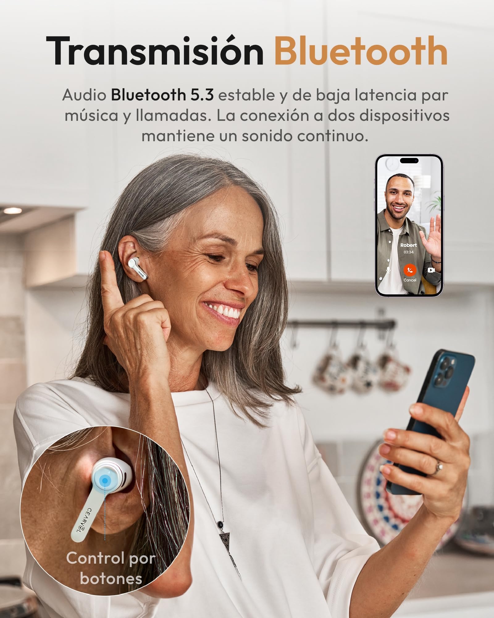 Diamond X1 Amplificador de Sonido con Bluetooth 5.3, App iOS/Android, 16 Canales y Reducción de Ruido, Blanco