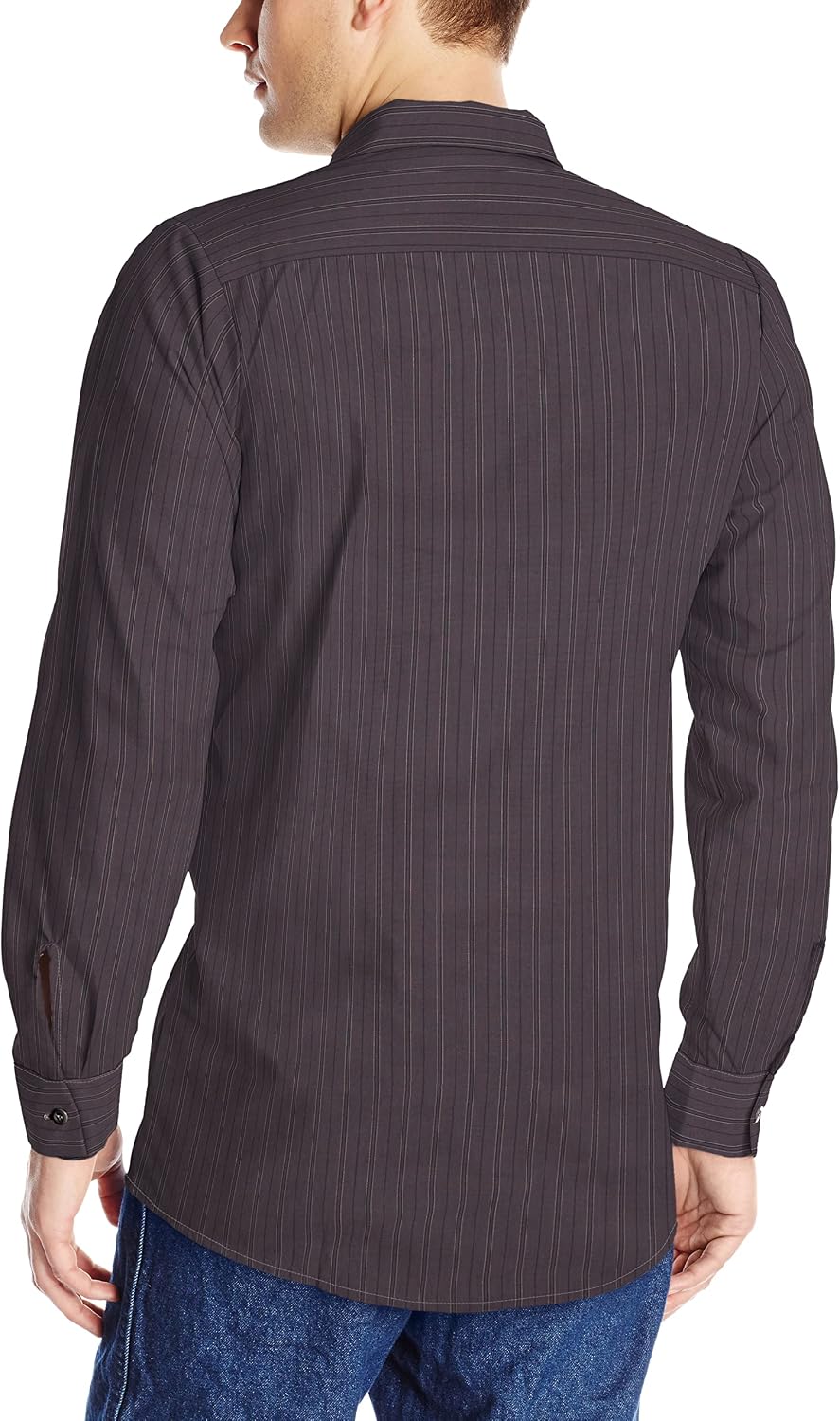 Red Kap Men's RK Long Sleeve Industrial Striped Work Shirt