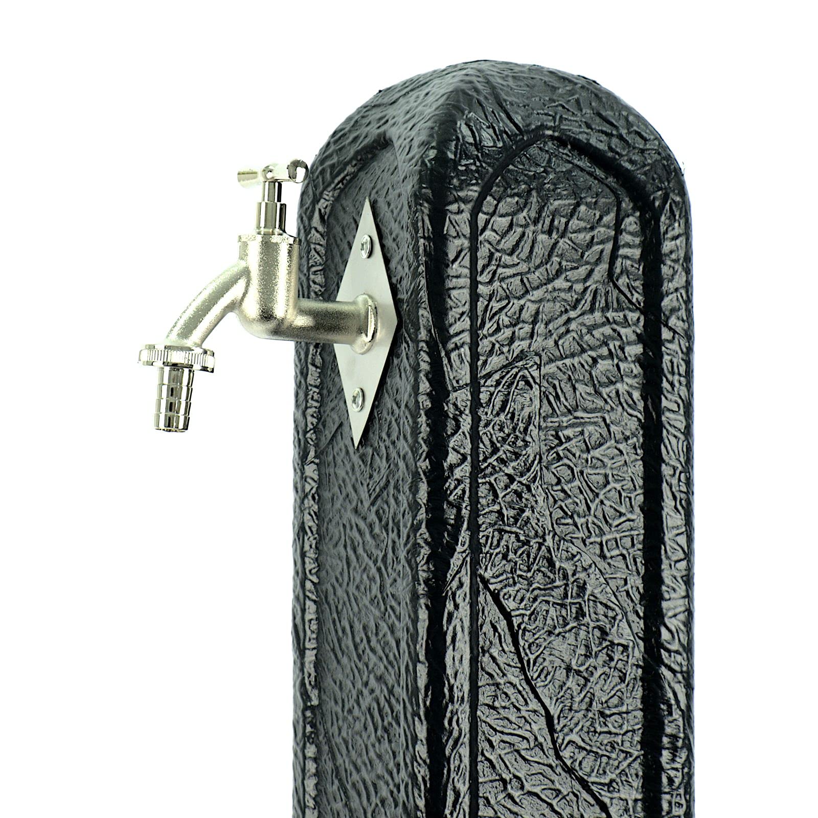 Wassersäule Wasserzapfsäule Entnahmestelle Wasserhahn Tanker Wasserzapfstelle Steinoptik Anthrazit