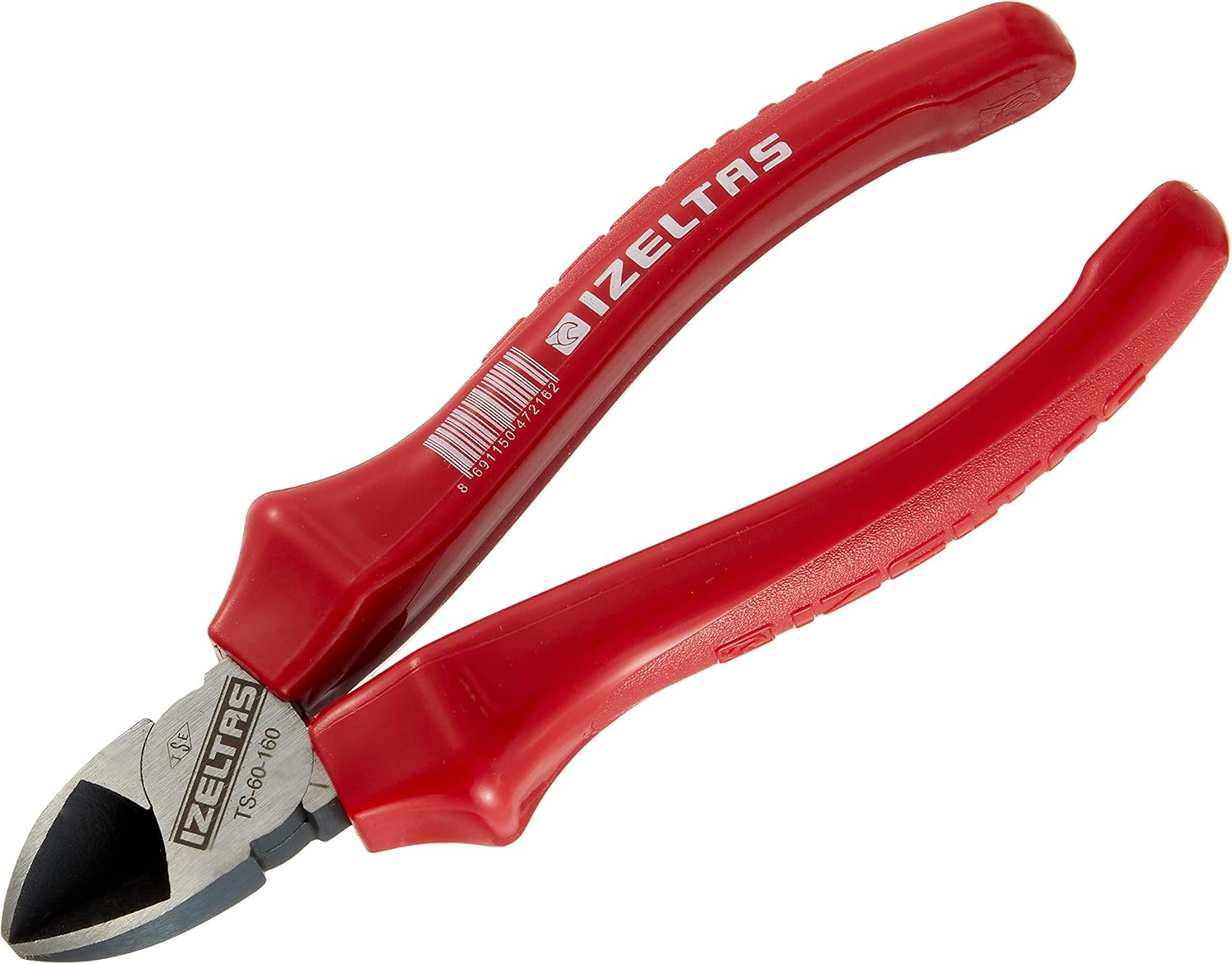 İzeltaş Yan Keski Opak Seri, 160 Mm, Alaşım Çelik, Kırmızı