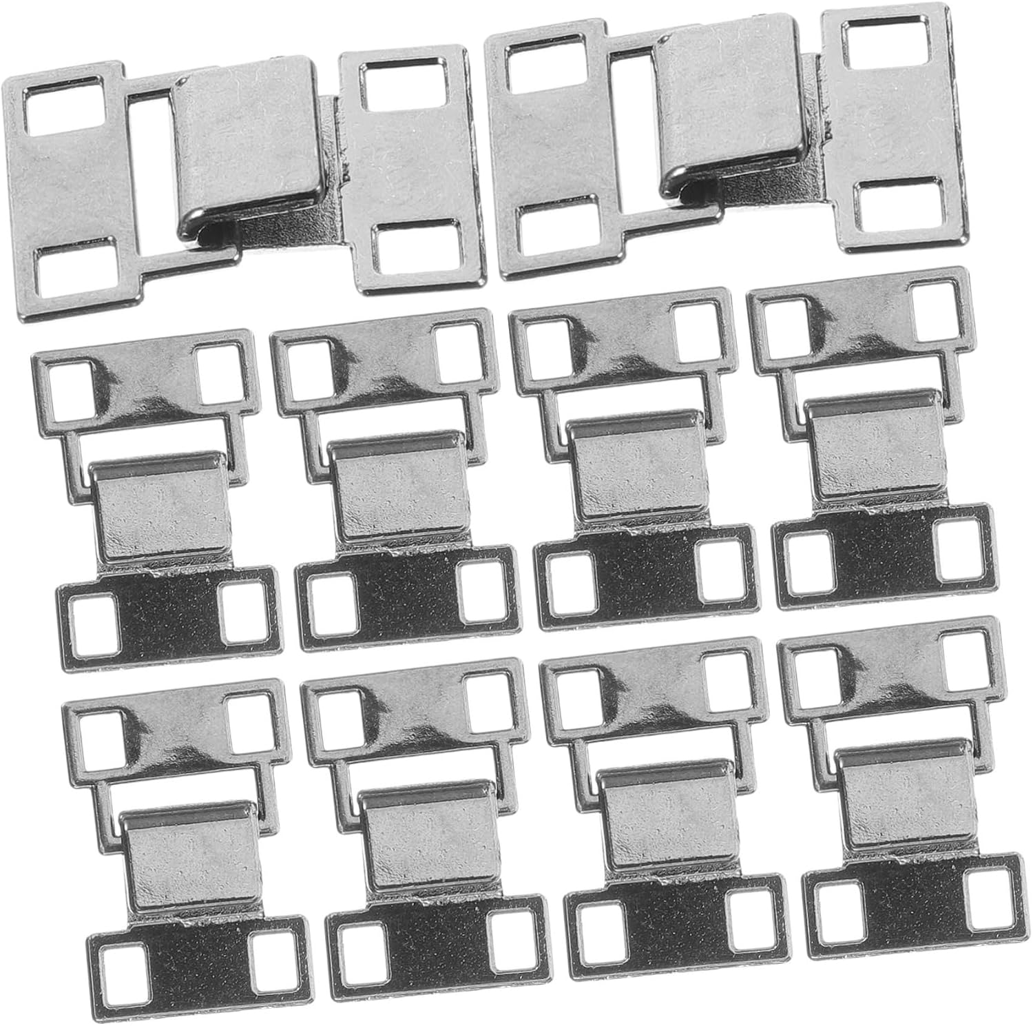 TEHAUX 40sets Metal Clothing Hooks and Bar Set Vintage Sewing Hooks for Pants Waist Sewing Pant DIY Accessory