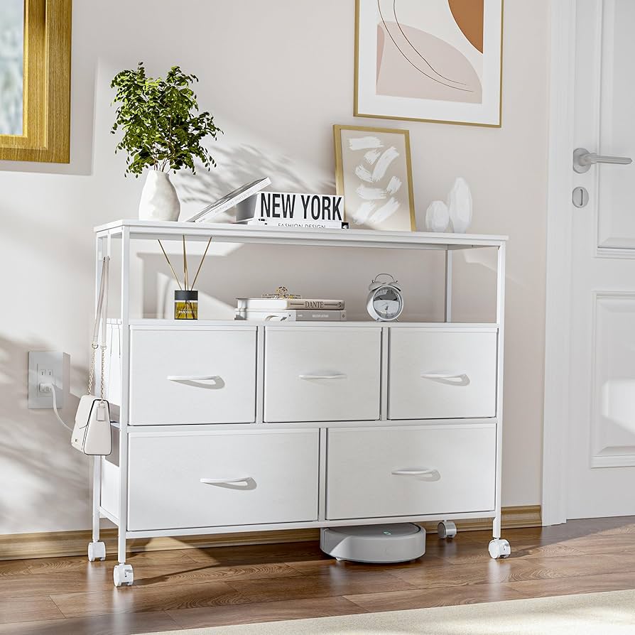 Amazon｜LunarLight チェスト タンス 幅100奥行30高さ78㎝ 収納  