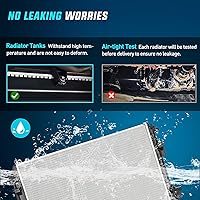 Vista 6 de Nilight Radiador para Dodge Ram 1500 2009 2010 2011 2012 2013 2014 2015 2016 2017 2018, Ram 2500 2010 2011 2012 2013 3.6L 3.7L 4.7L 5.7L V6 V8 4WD