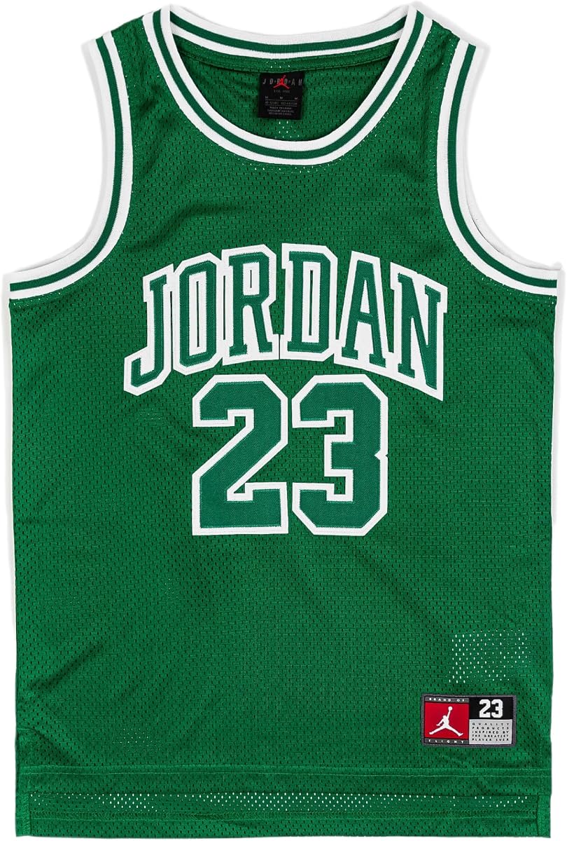 Nike JDN 23 Camiseta de escuela primaria (verde/blanco) talla XL