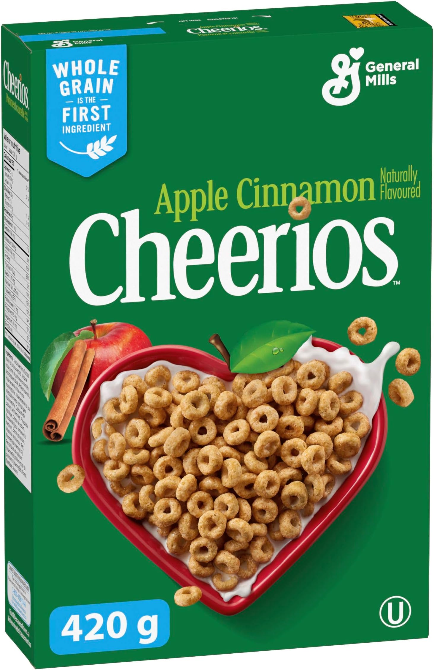 Cheerios Apple Cinnamon Cereal, 420 g (Pack of 1)