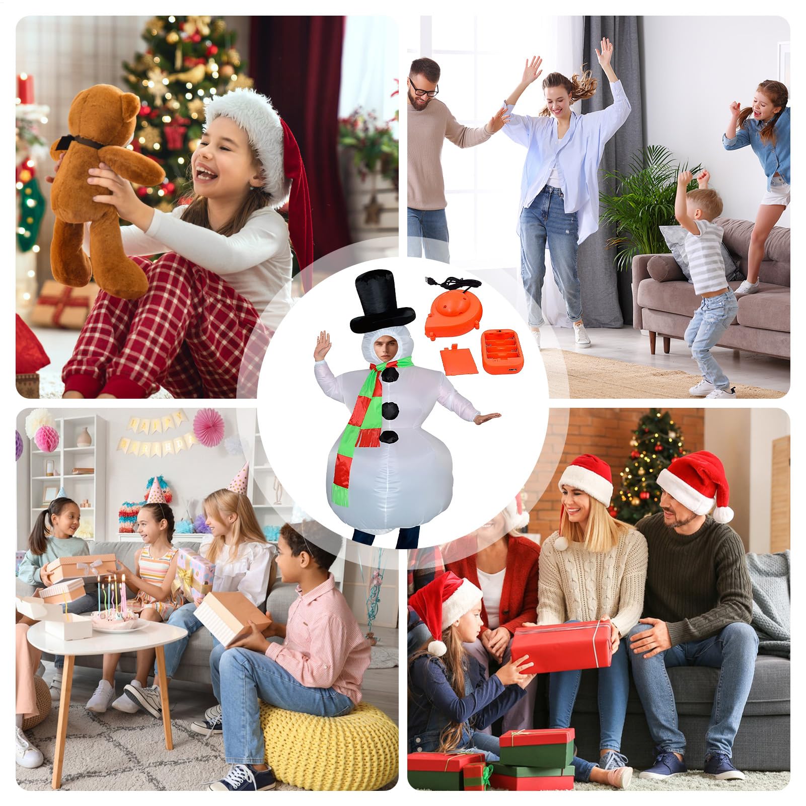 Costume Da Pupazzo Di Neve Gonfiabile Vestiti Gonfiabili Per Natale