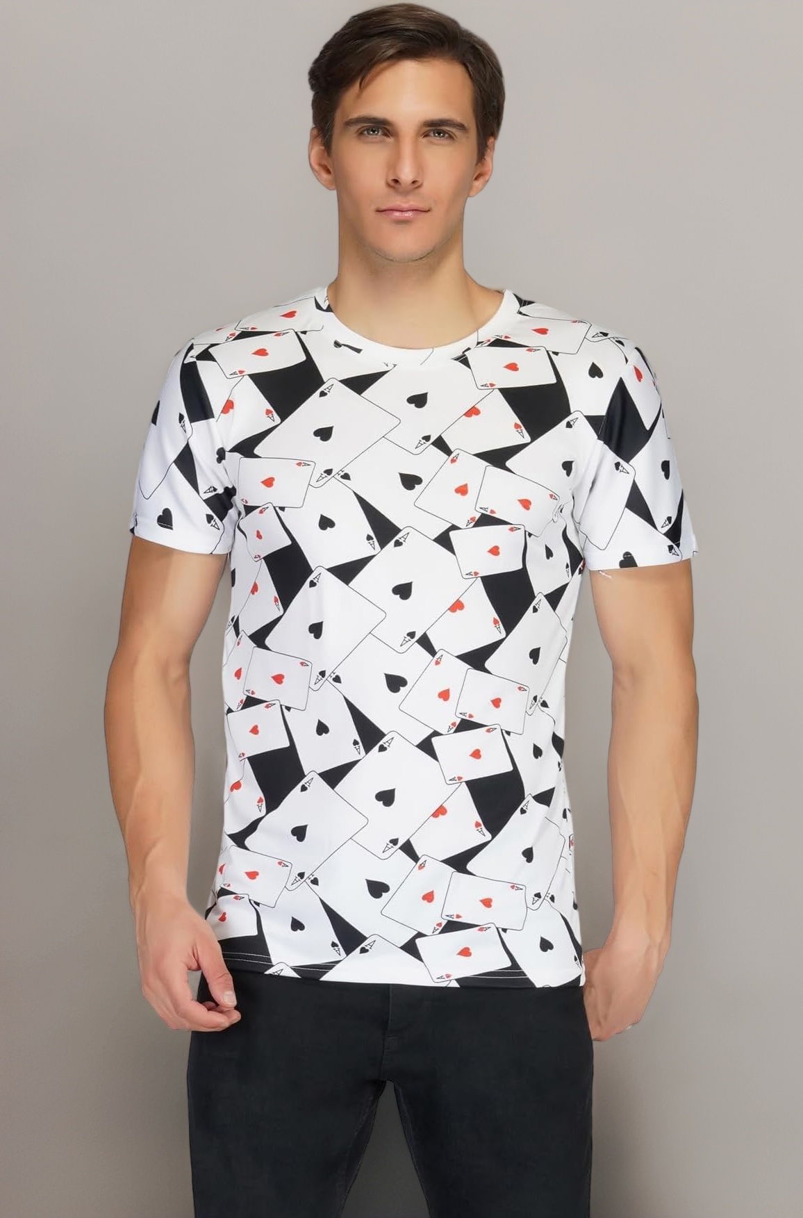 More & More Men's Regular Fit T-Shirt (Tas Print Tshirt -XL_Multicolor_XL)