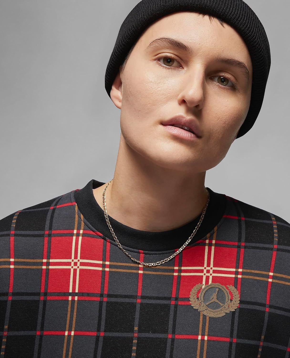 Jordan Girl's Brooklyn Plaid Fleece Crew (Big Kids)