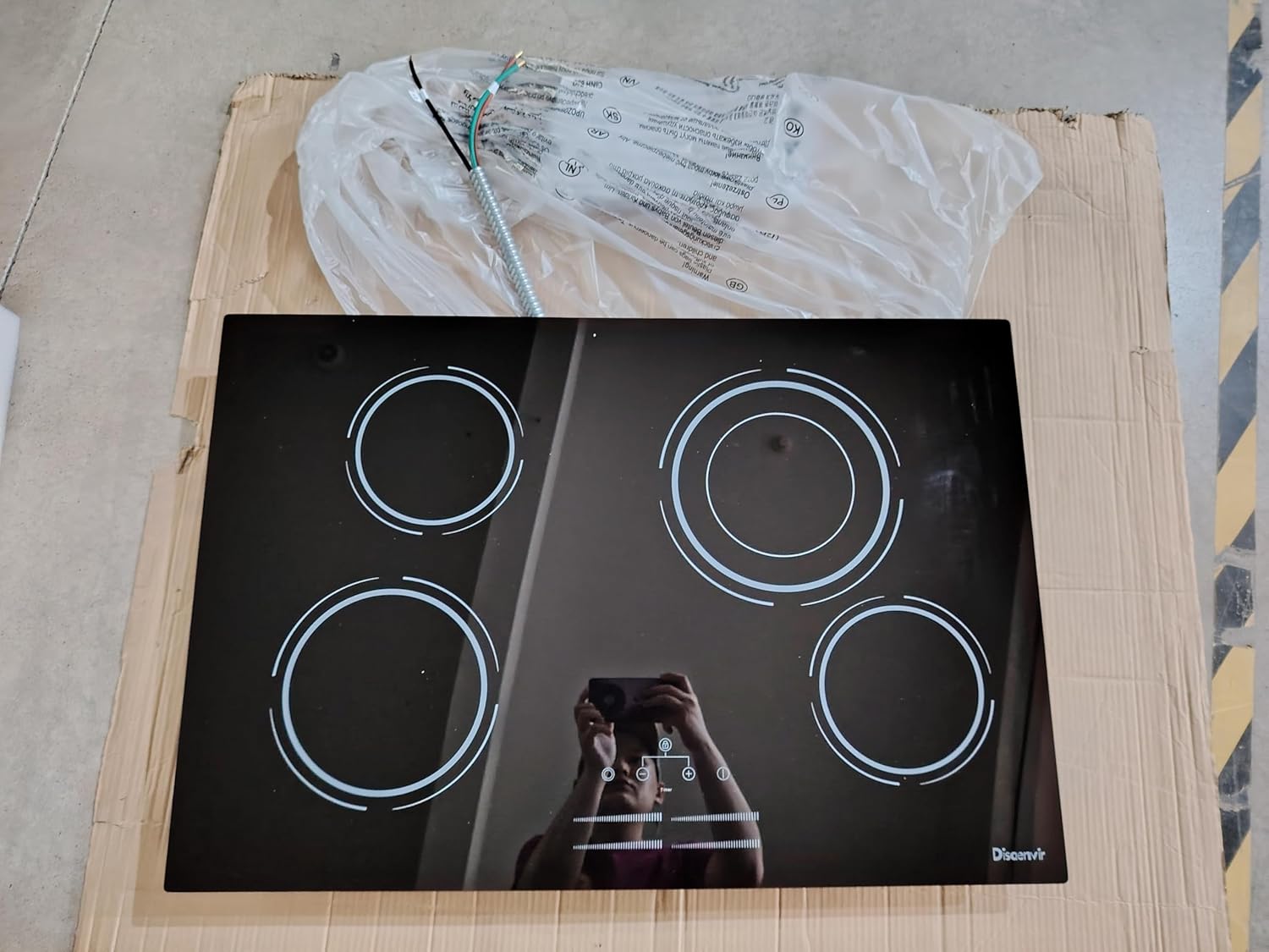 4 Burner Electric Cooktop 30 Inch - Built-in Electric Stove Top 6500W High Power, Ceramic Cook Top with Safety Lock, 99 Min Timer, Dual Ring, Sensor Touch, 220V - 240V Hard Wired (No Plug)