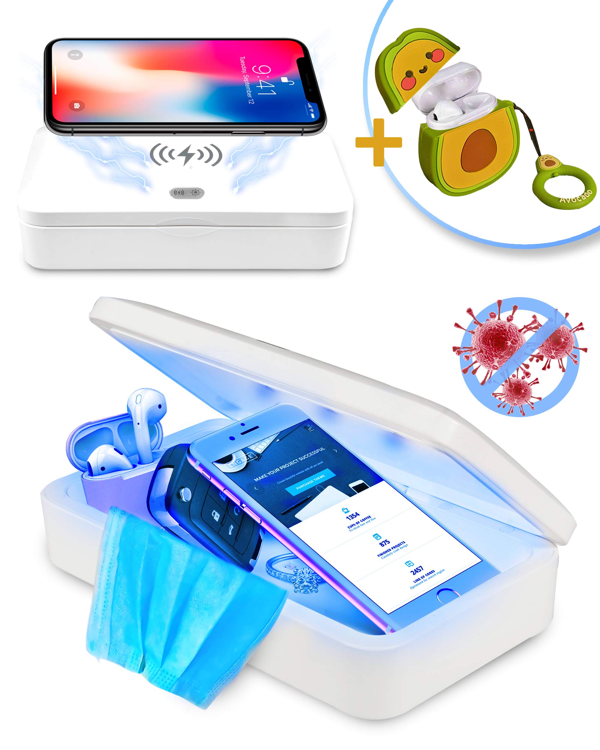 Multifunctional Uv Mobile Sanitizer Wireless Charger With